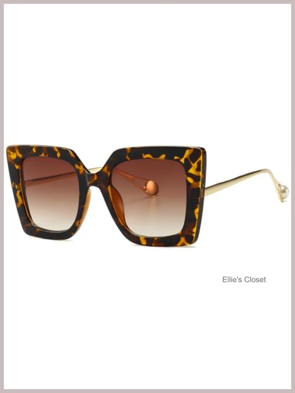 Oversized Square Sunglasses UV400 Retro Full Frame Unisex